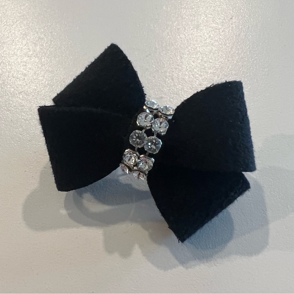 Susan Lanci Nouveau Hair Bow (Black) (XS)